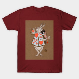 White Rabbit with Herald's Costume Design (1915) for Alice in Wonderland in high resolution T-Shirt